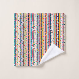 Kleur Pop Stip Streep Patroon Washandje