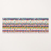 Kleur Pop Stip Streep Patroon Yogamat (Voorkant (horizontaal))