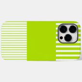 Kleur Pop Strepen in Lime Groen en Wit Case-Mate iPhone Case (Achterkant (horizontaal))