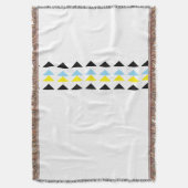 Kleur Pop Witte Ontwerp Deken (Voorkant Verticaal)