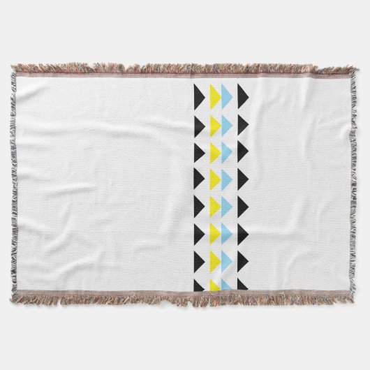 Kleur Pop Witte Ontwerp Deken (Voorkant)