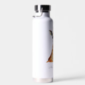 Kleur Potlood Giraffe Sketch – Artistic Hand-Drawn Waterfles (Rechts)