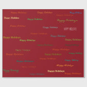 kleur prettige feestdagen omlooppatroon cadeaupapier (Vlak)