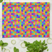 Kleur Puzzles Kitchen Handhanddoeken Theedoek (Gevouwen)