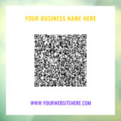 Kleur QR Code Aangepaste tekst en kleuren Venster  Raamsticker (Vel 3)