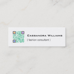 Kleur QR CODE Mini-Visitekaartjes Mini Visitekaartje