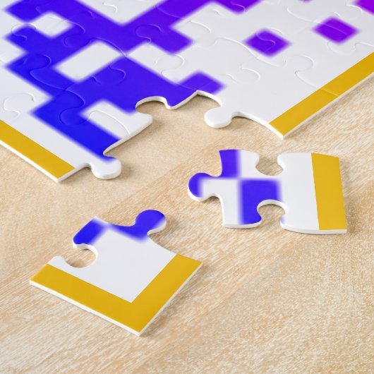 Kleur QR Code Puzzel Uw Verrassingsbericht Gift Legpuzzel (Zijkant)