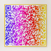 Kleur QR Code Puzzel Uw Verrassingsbericht Gift Legpuzzel (Horizontaal)