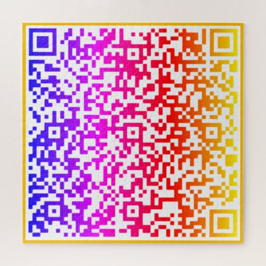 Kleur QR Code Puzzel Uw Verrassingsbericht Gift Legpuzzel (Horizontaal)