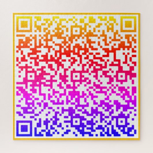 Kleur QR Code Puzzel Uw Verrassingsbericht Gift Legpuzzel (Verticaal)