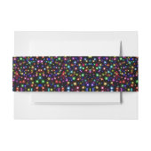 Kleur Rainbow Sparkle Fireworks Uitnodigingen Wikkel (Voorkant Voorbeeld)