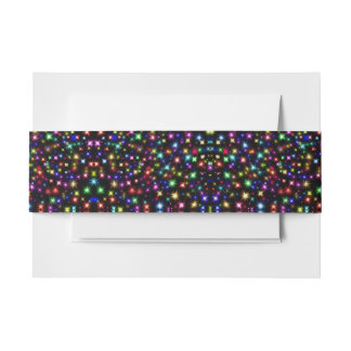 Kleur Rainbow Sparkle Fireworks Uitnodigingen Wikkel
