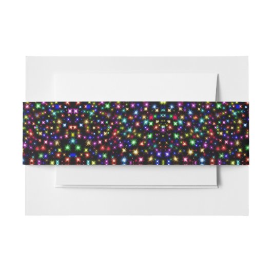 Kleur Rainbow Sparkle Fireworks Uitnodigingen Wikkel (Voorkant Voorbeeld)