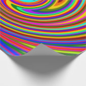 Kleur Rays Rainbow Swirl Wrapping Paper Cadeaupapier (Hoek)