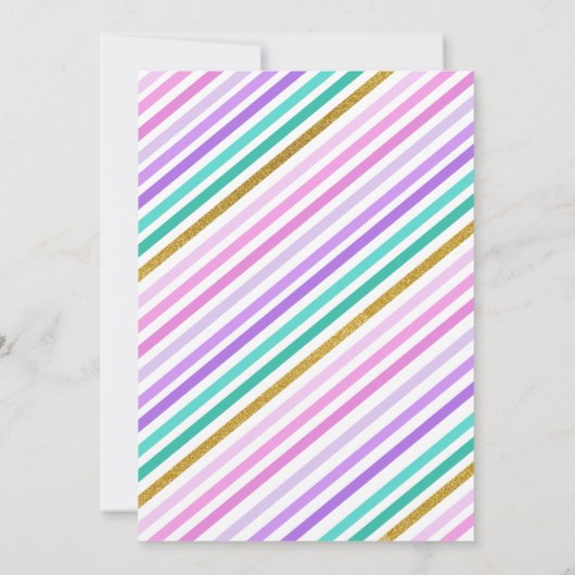 Kleur Retro Springen en Spelen Verjaardag Uitnodig Kaart (Achterkant)