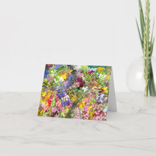 Kleur Riot Groet en Opmerking Kaart (Voorkant)