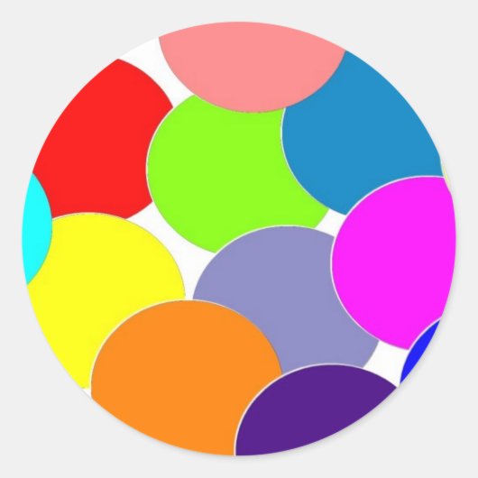 kleur ronde sticker (Voorkant)