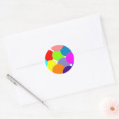 kleur ronde sticker (Envelop)