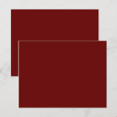 kleur rood bloed briefkaart (Voorkant / Achterkant)