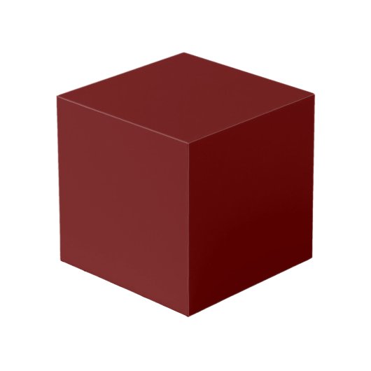 kleur rood bloed kubus (Voorkant hoekig)