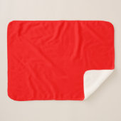 kleur rood sherpa deken (Voorkant (horizontaal))