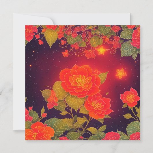 Kleur Rood symboliseert liefde passie gedurfde inz Kaart (Achterkant)