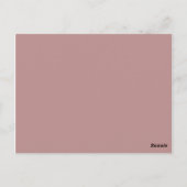 kleur roosbruin briefkaart (Achterkant)
