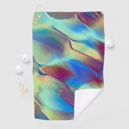 Kleur rotsduin met zacht helder golfhanddoek