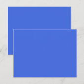 kleur royal blauw briefkaart (Voorkant / Achterkant)