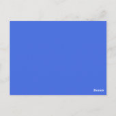 kleur royal blauw briefkaart (Achterkant)