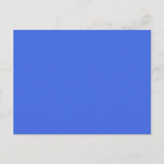 kleur royal blauw briefkaart (Voorkant)