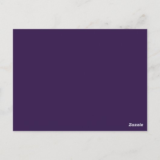 kleur Russisch violet Briefkaart (Achterkant)