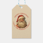 Kleur  Santa Christmas Cadeaulabel (Voorkant)