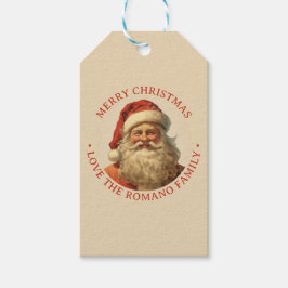 Kleur  Santa Christmas Cadeaulabel