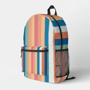 Kleur Schaduw Strepen Terug naar School Bedrukte Rugzak