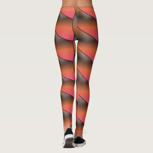 kleur, schattig, kleurrijk, kleuren, trendy leggings (Achterkant)