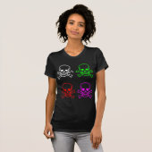 KLEUR schedels T-shirt (Voorkant volledig)