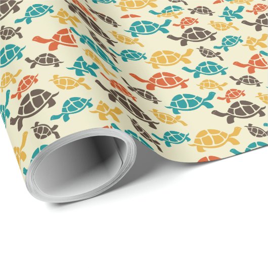  kleur schildpad Cartoon Cadeaupapier (Rol Hoek)