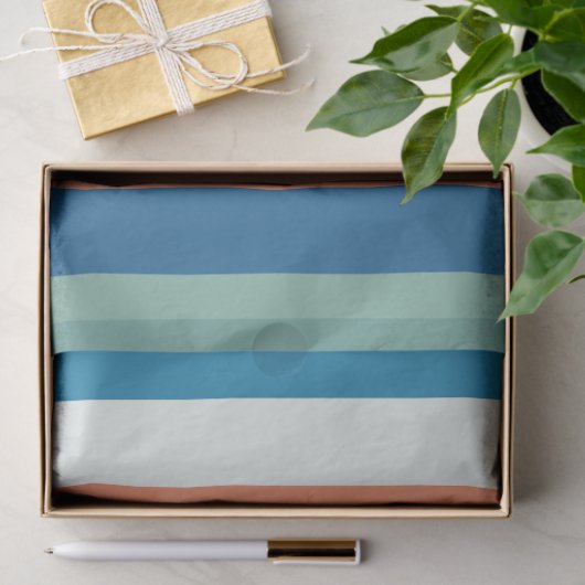 Kleur Shade Stripes Verjaardag Tissuepapier (Geschenk)