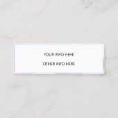 Kleur Shift Holographic Mini Visitekaartje (Achterkant)