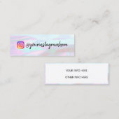 Kleur Shift Holographic Mini Visitekaartje (Voorkant / Achterkant)