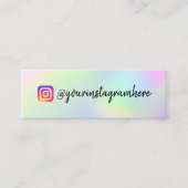 Kleur Shift Holographic Mini Visitekaartje (Voorkant)