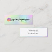 Kleur Shift Holographic Mini Visitekaartje (Voorkant / Achterkant)