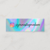 Kleur Shift Holographic Mini Visitekaartje (Voorkant)