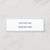 Kleur Shift Holographic Mini Visitekaartje (Achterkant)