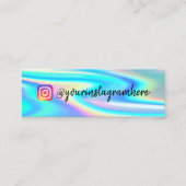 Kleur Shift Holographic Mini Visitekaartje (Voorkant)