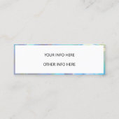 Kleur Shift Holographic Mini Visitekaartje (Achterkant)