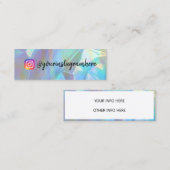 Kleur Shift Holographic Mini Visitekaartje (Voorkant / Achterkant)