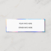 Kleur Shift Holographic Mini Visitekaartje (Achterkant)