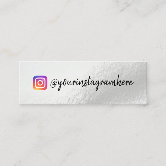 Kleur Shift Holographic Mini Visitekaartje (Voorkant)